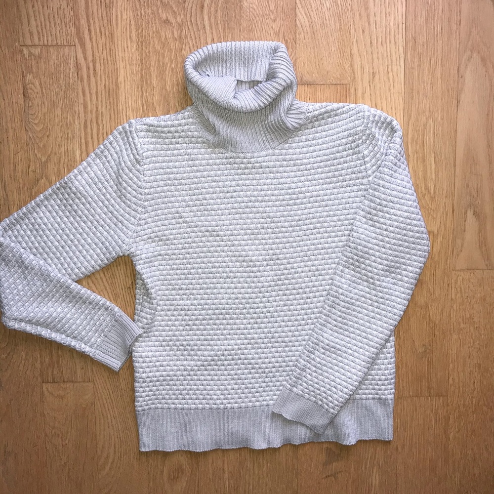 J. Crew Factory Gray Turtleneck sweater